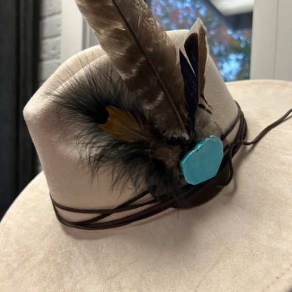 Your choice Custom Cowboy hat with feathers - Picture 2 of 2